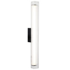 Apliqué vidrio + acrílico opal + negro 66cm 12W - ONAP0080