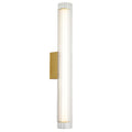 Apliqué vidrio + acrílico opal + bronce 66cm 12W - ONAP0081