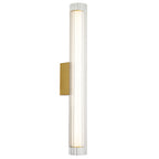 Apliqué vidrio + acrílico opal + bronce 66cm 12W - ONAP0081