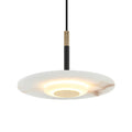 Lámpara colgante alabastro + metal oro Ø35cm 15W - ONLC0079