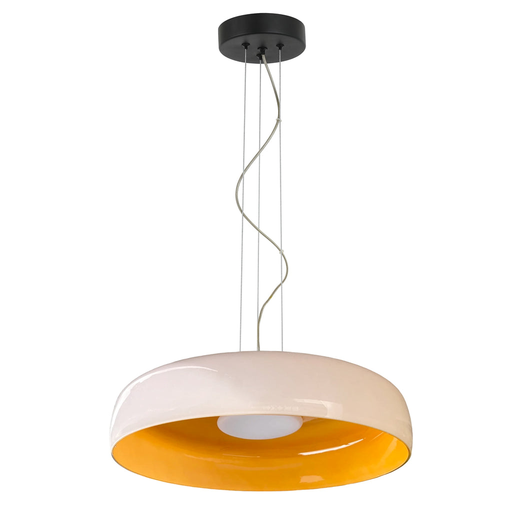 Lámpara colgante vidrio opal Ø42cm 15W - ONLC0080
