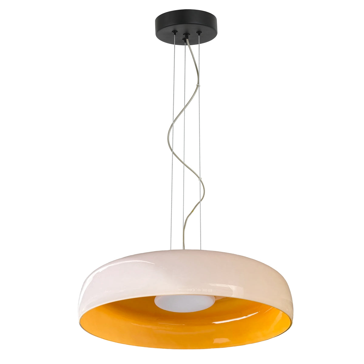 Lámpara colgante vidrio opal Ø42cm 15W - ONLC0080