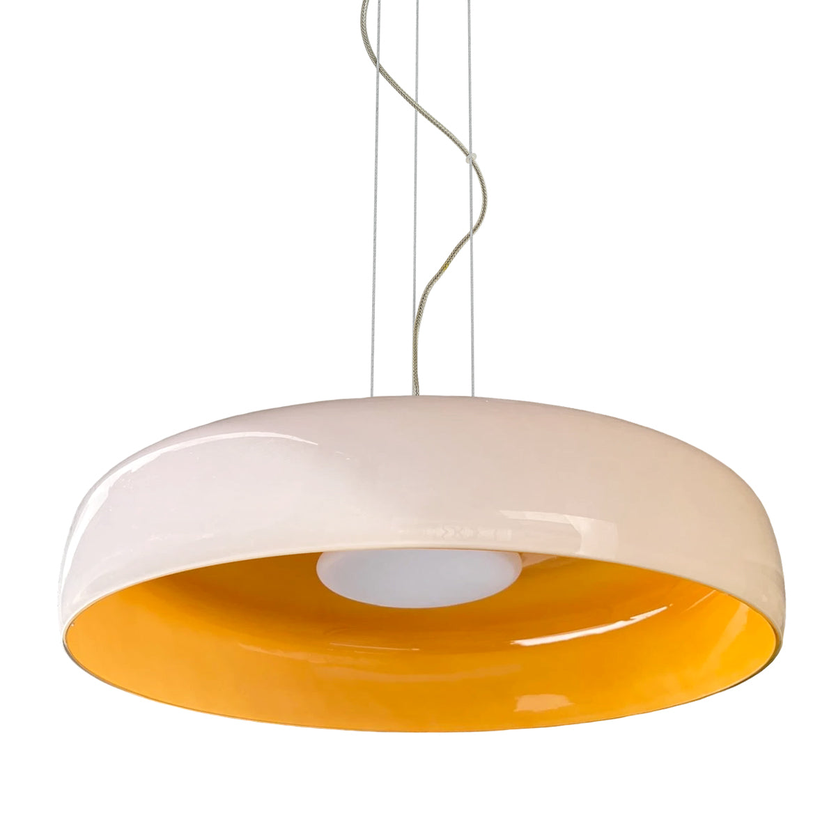 Lámpara colgante vidrio opal Ø42cm 15W - ONLC0080