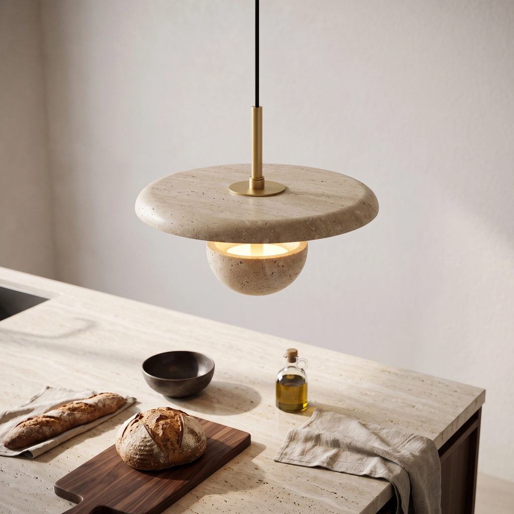 Lámpara colgante mármol Ø25cm 12W - ONLC0081