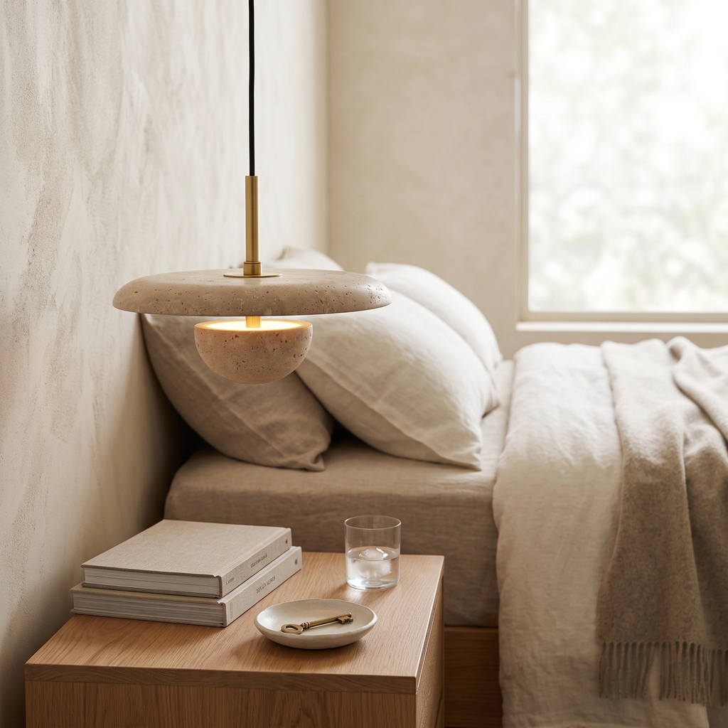 Lámpara colgante mármol Ø25cm 12W - ONLC0081