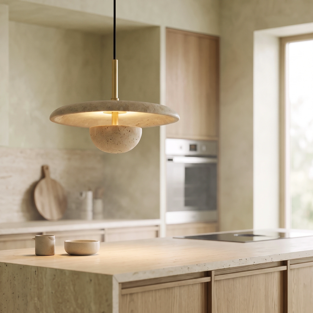 Lámpara colgante mármol Ø25cm 12W - ONLC0081