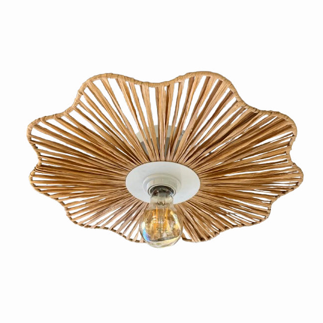 Aplique plafón rafia natural Ø40cm   E27 - OPAP0019