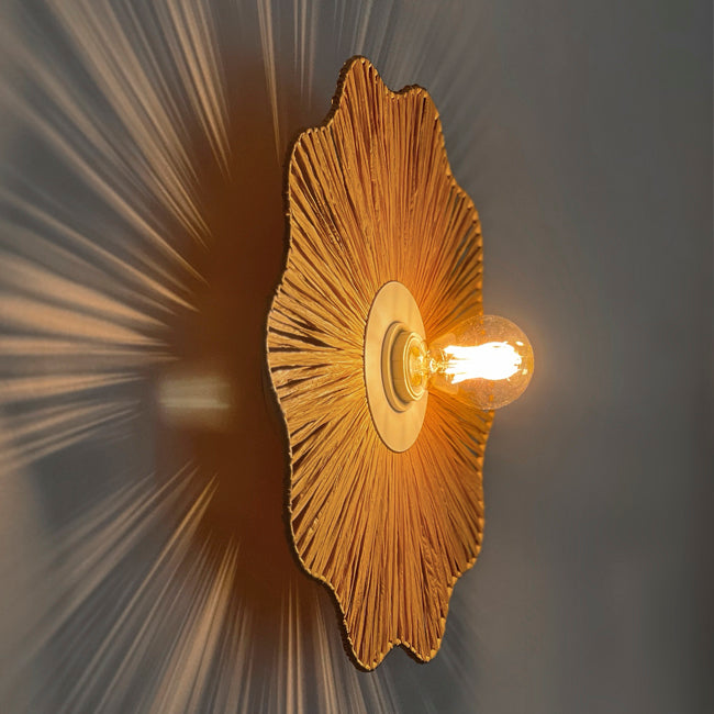 Aplique plafón rafia natural Ø40cm   E27 - OPAP0019