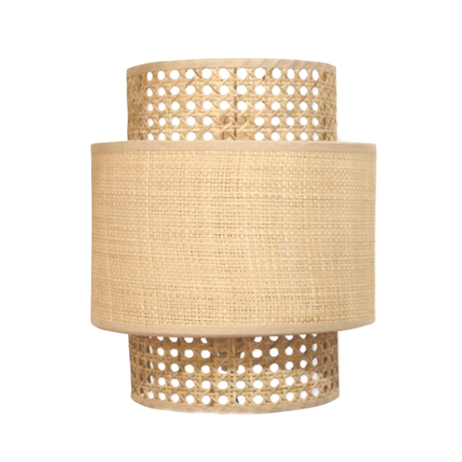 Apliqué rafia natural 24x30 cm E27 - OPAP0020