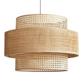 Lámpara colgante rafia natural Ø50x35cm E27 - OPLC0001