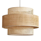 Lámpara colgante rafia natural Ø50x35cm E27 - OPLC0001