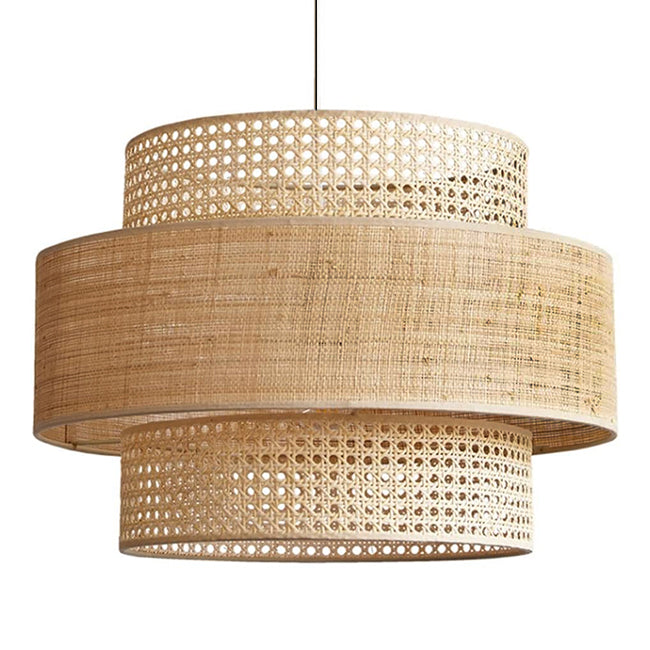 Lámpara colgante rafia natural Ø50x35cm E27 - OPLC0001