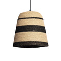 Lámpara colgante yute natural negro Ø30x30 cm E27 - OPLC0018