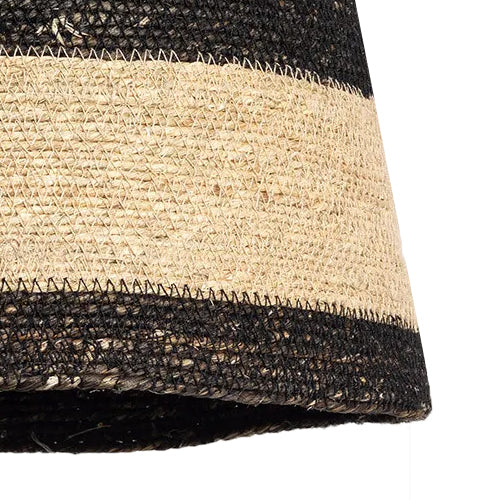 Lámpara colgante yute natural negro Ø30x30 cm E27 - OPLC0018