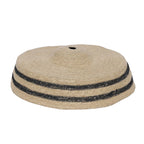 Lámpara colgante yute natural negro Ø45x16 cm E27 - OPLC0019
