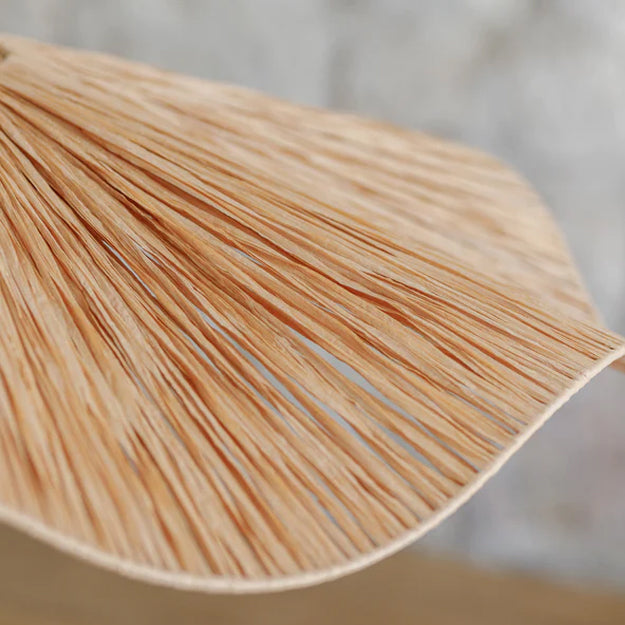 Lámpara colgante rafia natural Ø75x13 cm E27 - OPLC0047