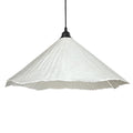 Lámpara colgante fibra prensada blanco Ø46x26cm E27 - OPLC0042