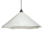 Lámpara colgante fibra prensada blanco Ø46x26cm E27 - OPLC0042