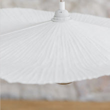 Cargar imagen en el visor de la galería, Lámpara colgante fibra prensada blanco Ø60x7cm E27 - OPLC0052
