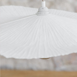 Lámpara colgante fibra prensada blanco Ø82x7cm E27 - OPLC0051