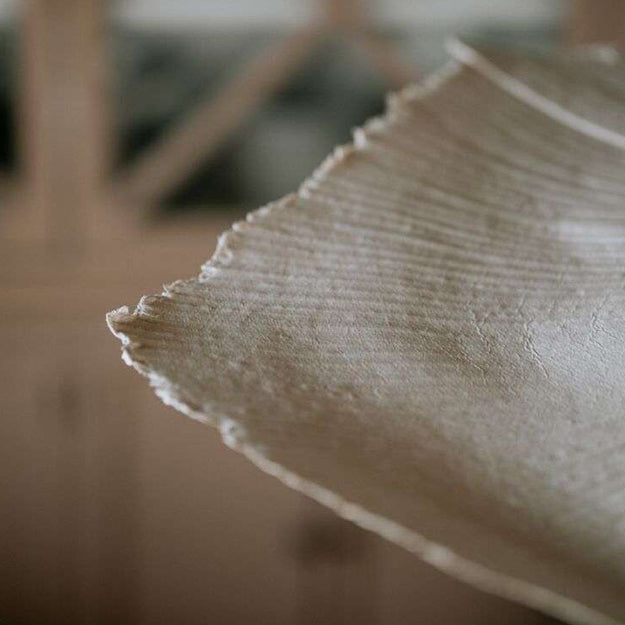 Lámpara colgante fibra prensada blanco Ø81x7cm E27 - OPLC0051
