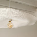 Lámpara colgante fibra prensada blanco Ø60x7cm E27 - OPLC0052
