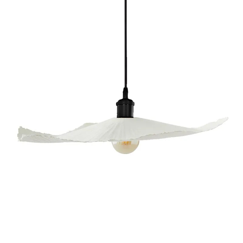 Lámpara colgante fibra prensada blanco Ø60x7cm E27 - OPLC0052