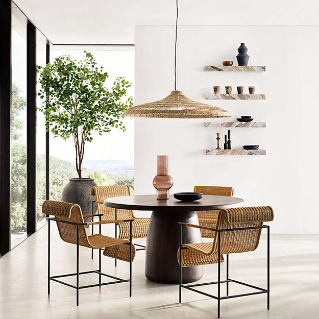 Lámpara colgante ratán natural Ø75 cm E27 - OPLC0057