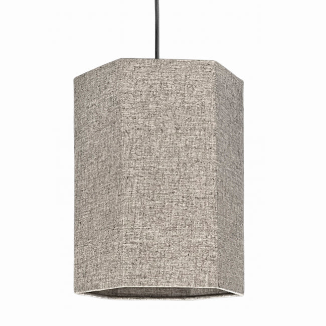 Lámpara colgante lino natural Ø22 cm E27 - OPLC0067