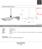 Lampara colgante fibra prensada Ø78x12cm E27 - OPLC0078