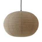 Lámpara colgante textil taupe Ø50x38cm E27 - OPLC0087