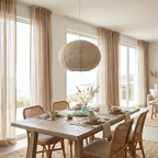 Lámpara colgante textil taupe Ø50x38cm E27 - OPLC0087