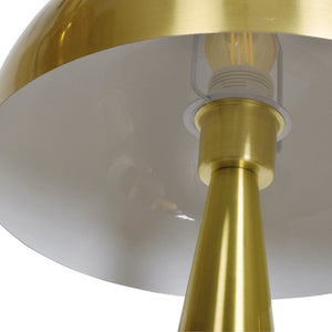 Lámpara sobremesa metal dorado 30x45 cm E27