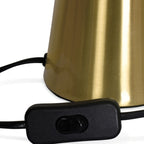 Lámpara sobremesa metal dorado 30x45 cm E27 - OPLS0004