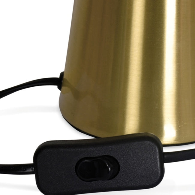 Lámpara sobremesa metal dorado 30x45 cm E27 - OPLS0004