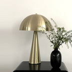 Lámpara sobremesa metal dorado 30x45 cm E27 - OPLS0004