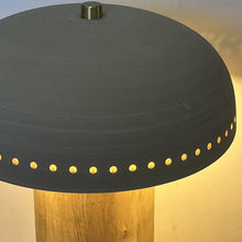 Cargar imagen en el visor de la galería, Lámpara sobremesa madera cerámica  Ø23X33 cm G9 - OPLS0009
