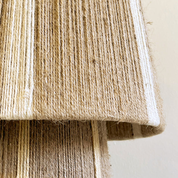 Lámpara sobremesa yute natural beige Ø25x33 cm E27 - OPLS0015