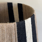 Lámpara sobremesa yute natural negro Ø25x33 cm E27 - OPLS0016