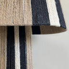 Lámpara sobremesa yute natural negro Ø25x33 cm E27 - OPLS0016