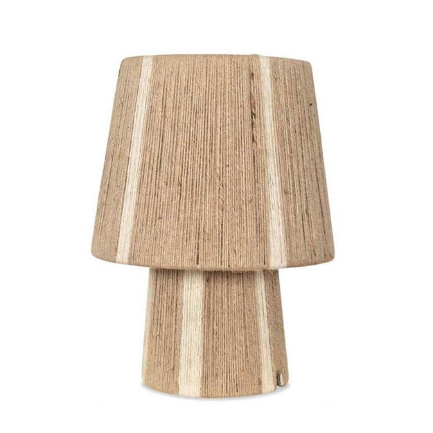 Lámpara sobremesa yute natural beige Ø25x33 cm E27 - OPLS0015
