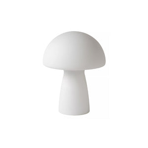 Lámpara sobremesa vidrio blanco Ø16x22 cm E14 - OPLS0020