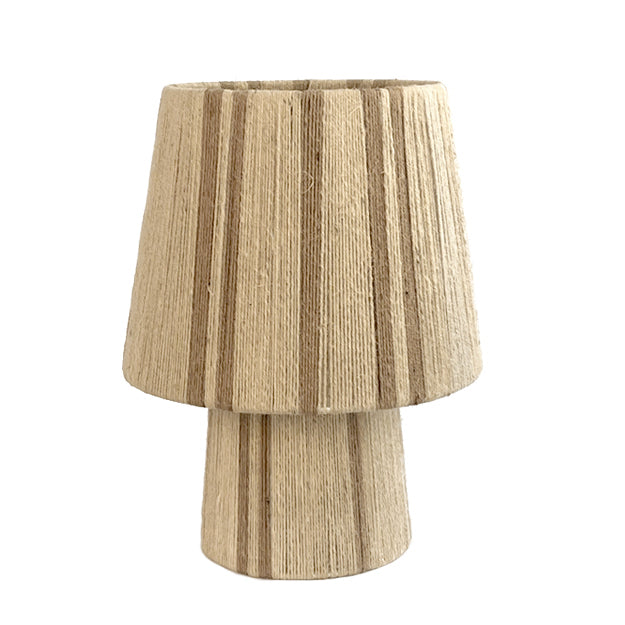 Lámpara sobremesa yute beige natural Ø25x33 cm E27 - OPLS0022