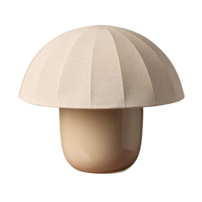 Lámpara de mesa metal beige pantalla textil Ø39x34 cm  E27 - OPLS0035