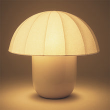 Cargar imagen en el visor de la galería, Lámpara de mesa metal beige pantalla textil Ø39x34 cm  E27 - OPLS0035
