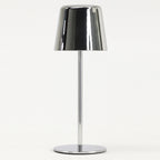 Lámpara de mesa cromo recargable 30cm 3W LED - OPLS0045