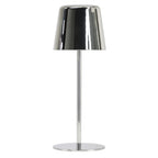 Lámpara de mesa cromo recargable 30cm 3W LED - OPLS0045
