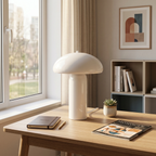 Lámpara de mesa blanco Ø22x30cm  E27- OPLS0048