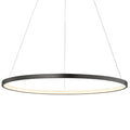 Lámpara colgante aluminio negro aro dimeable Ø 120 cm LED 40W - TOLC0051