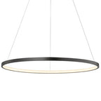 Lámpara colgante aluminio negro aro dimeable Ø 120 cm LED 40W - TOLC0051